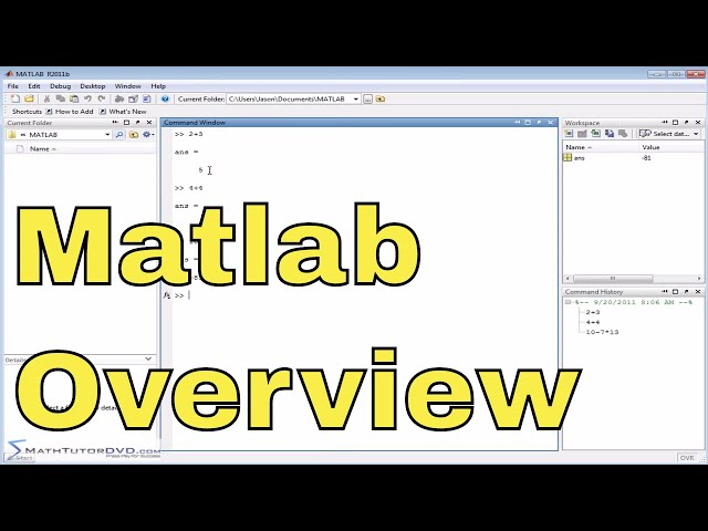 Matlab Online Tutorial - 01 - The User Interface, Part 1