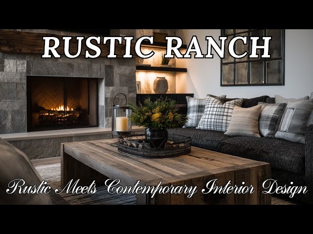 Modern Rustic Ranch Style Interior Design | Warm, Cozy & Timeless