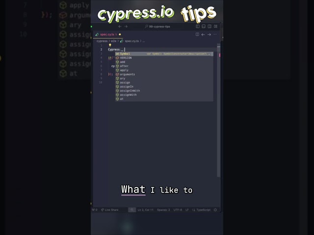 Cypress & Lodash: Boost Your Testing Workflow! #shorts