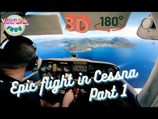 Wonders of the Caribbean | Epic scenic flight in a Cessna - part 1 | 8K 3D VR180°