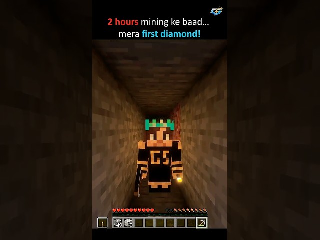 My First Diamond Lasted 1 Second🥹 #minecraft #shorts #creator