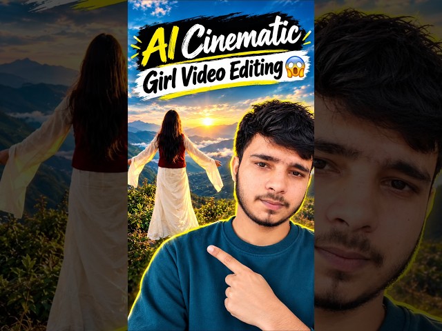 💥 AI Cinematic Girl Video Editing |AI से Cinematic Video कैसे बनाएं 😱 |Flow AI Tutorial #aivideo #ai
