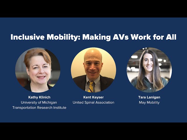 PAVE’s Virtual Panel  "Inclusive Mobility: Making AVs Work for All” - Full Recording