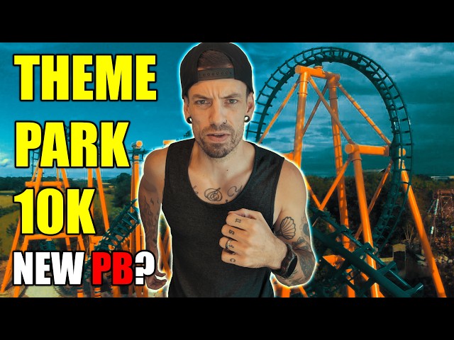 Can You Run a Sub-40 10K in a Theme Park? - Flamingo Land (Race Day Vlog)