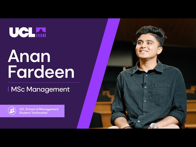 What is life really like at UCL School of Management? | Student Insights
