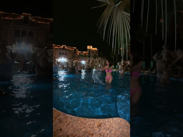 Capturing Poolside Goddesses in the Night #dance #poolparty #models #shanghai