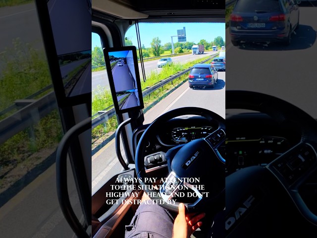 Dangerous situation on the highway and its consequences autobahn Germany 4k video POV