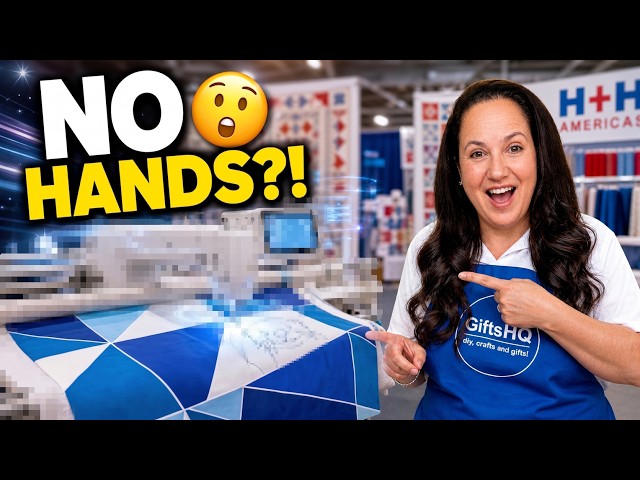 Watch This Sewing Machine Quilt By Itself! Grace QMX FD Demo | H+H Americas 2026 Trade Show