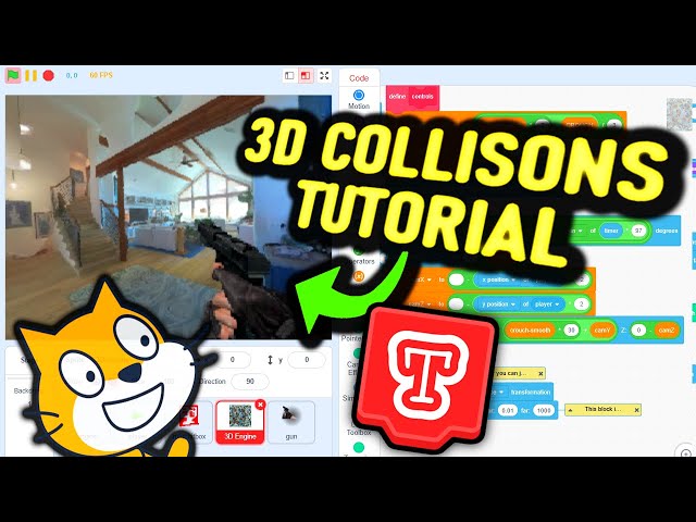 3D Collisions in Scratch/TurboWarp Tutorial - Simple3D TurboWarp Extension