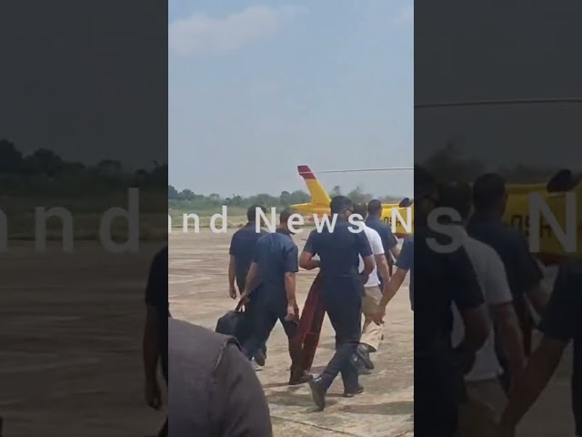 CONGRESS CHIEF RAHUL GANDHI MAKES QUICK PIT STOP IN DIMAPUR, EN ROUTE TO ASSAM.