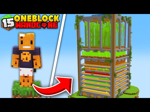I Built the Biggest Farm in ONE BLOCK Minecraft