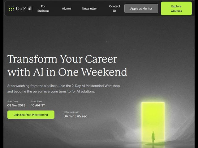 Outskill's International Claude & Generative AI Mastermind Zoom Class Review