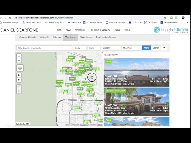 IDX Broker for WIX   Miami Agent Daniel Scarfone Douglas Elliman