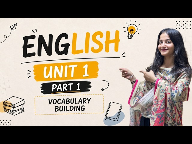 Vocabulary Building| General English| BCA Unit 1 Part 1| Complete Explanation