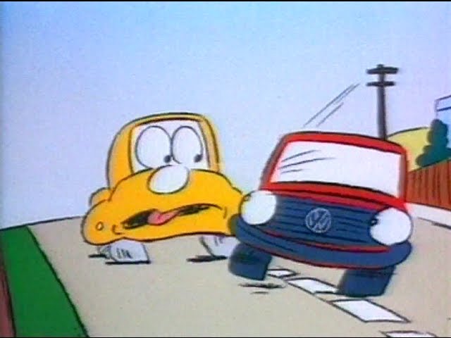 VW advertising, cartoon