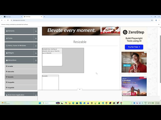 Java Selenium Framework Module 05c Resizable UI Automation