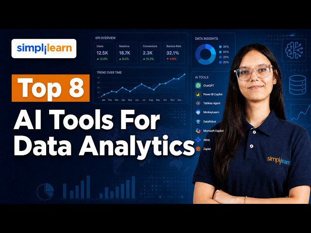 Top 8 AI Tools For Data Analysts In 2026 | Best AI Tools Every Data Analyst Must Know | Simplilearn