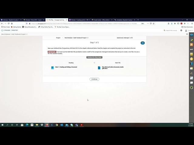 Module 1 Creating and Editing a Document - Textbook Project 1.1 Part I
