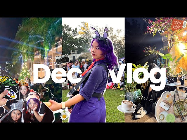 ｡𖦹°‧December Vlog|| 24: Grocery shopping, Café, Cosplay Event, Cinema, hangouts, and more! 🛒☕️⭐️