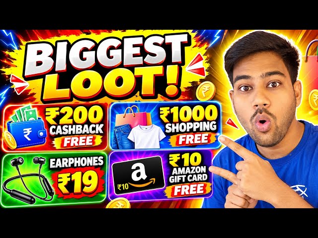 😱 ₹200 Cashback + ₹1000 Shopping FREE?! 🔥 BIGGEST LOOT OFFERS 2026