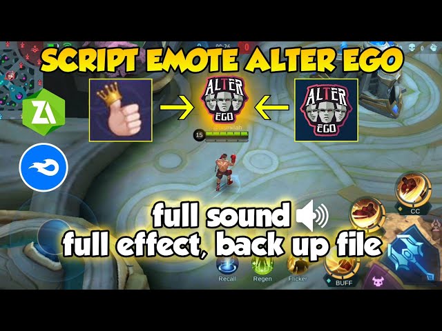 Script Emote Alter Ego Full Sound + Back Up - Patch Beatrix