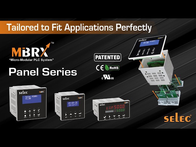 MiBRX Panel Series PLC | Patented Micro Modular PLC for Industrial Automation | MiBRX-48, 72 & 96