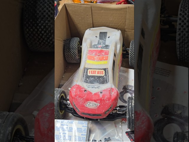 This is one dirty RC car