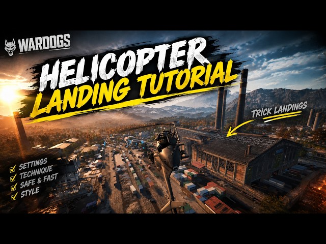 How to Land Helicopters FAST in WARDOGS | Trick Landing Tutorial #wardogs
