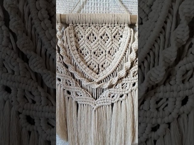 New tutorial available, the Honeycomb Wall Hanging #macrame #diy #wallhanging #craft #tutorial #cute