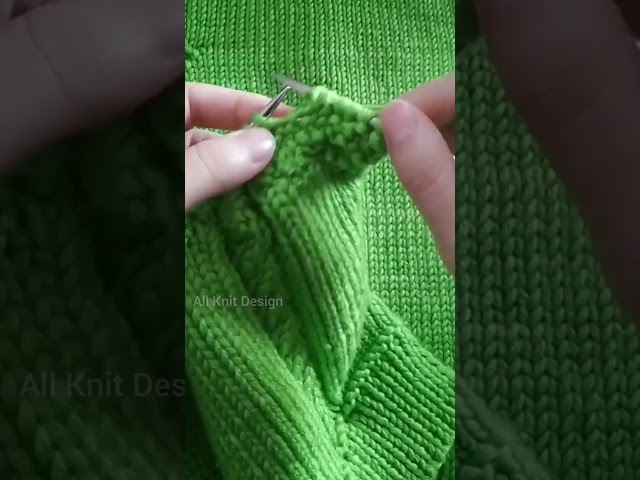 Easy Sweater Design Knitting Stitches ❤️#knitting