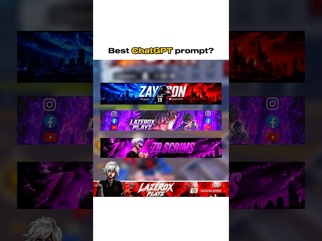 Best Logo Banner Chatgpt Propmt Creators📈 #chatgpt #bgmi #pubg #logo #banner #shorts #shortsfeed
