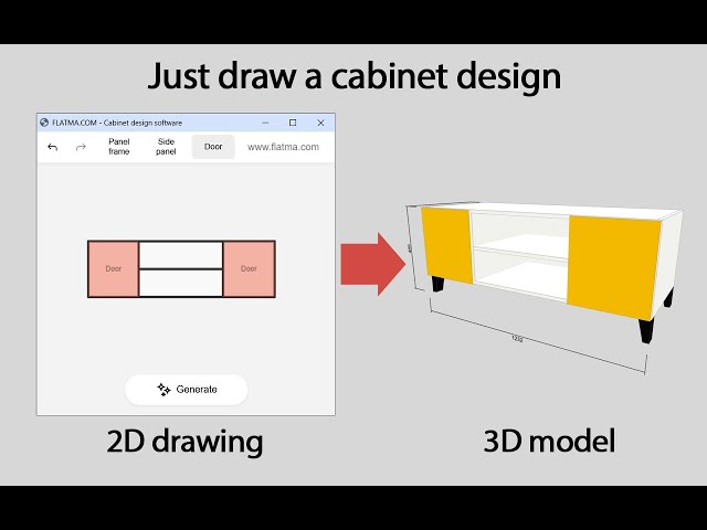 Just draw a cabinet design