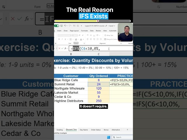 The Real Reason IFS Exists in Excel