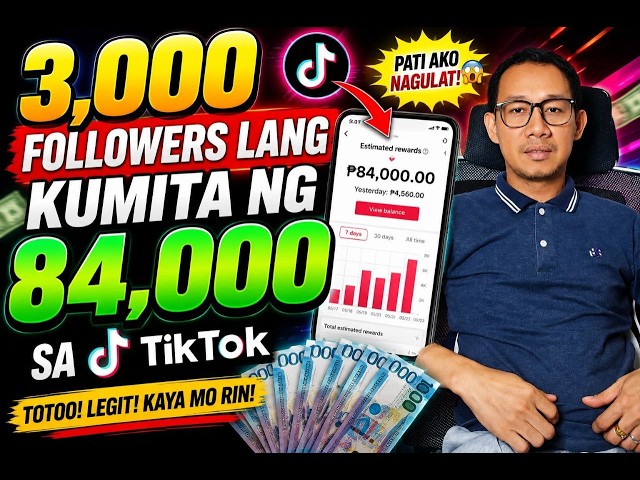3,000 Followers Lang Sa Tiktok Kumita Ng P84,000 Legit At Totoo