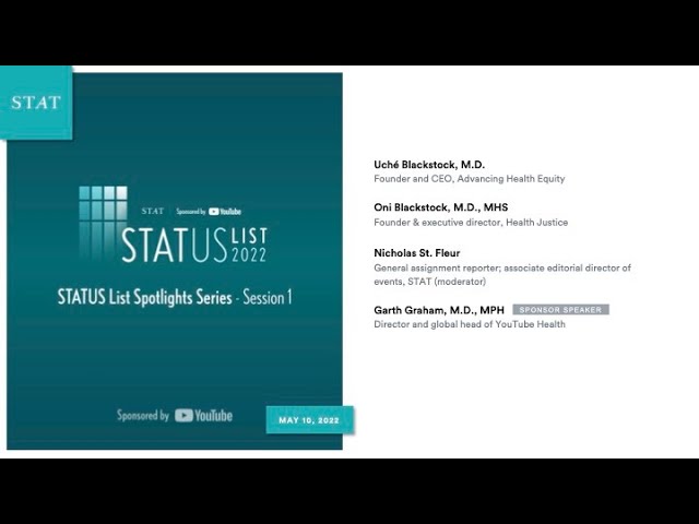 STATUS List Spotlight - Dr. Oni Blackstock & Dr. Uché Blackstock