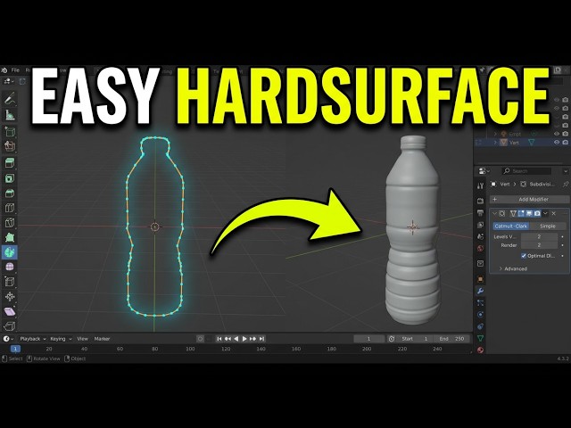 Quick and Easy Hard Surface Modeling Tips in Blender