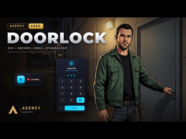 Agency-Doorlock — The Best FREE Doorlock for FiveM (QBCore · ESX · QBox · Standalone)