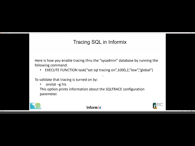 B06  Informix SQL Performance Tuning Tips by Jeff Filippi