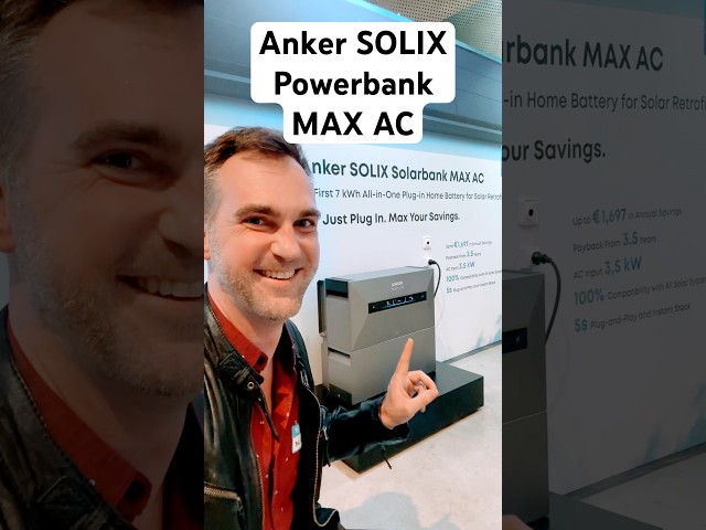 Anker Solix Solarbank MAX AC presentation Amsterdam @AnkerSOLIX #anker #solix #photovoltaic #green