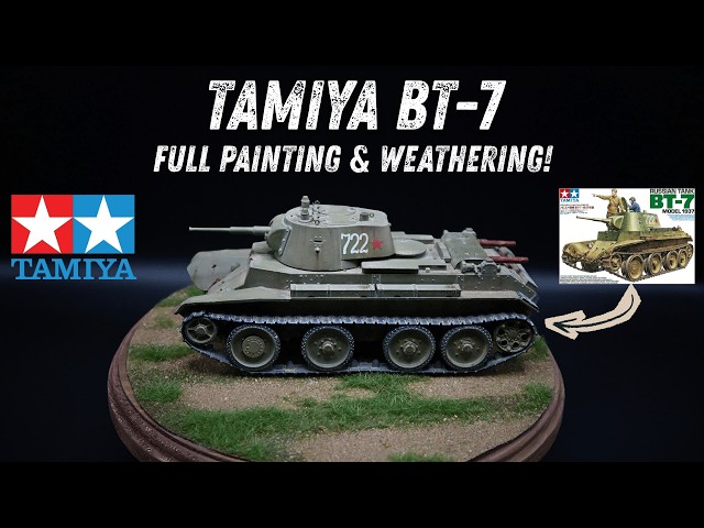 Tamiya BT-7 Painting & Weathering | Full 1/35 Scale Tank Tutorial #tamiya #scalemodel #plasticmodel