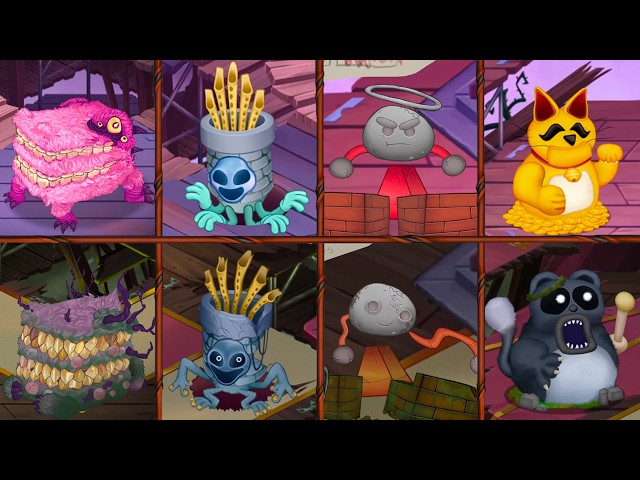 ALL Monsters Paironormal Carnival Major vs Minor Fanmade ( UP DATE ) P2  || My Singing Monster
