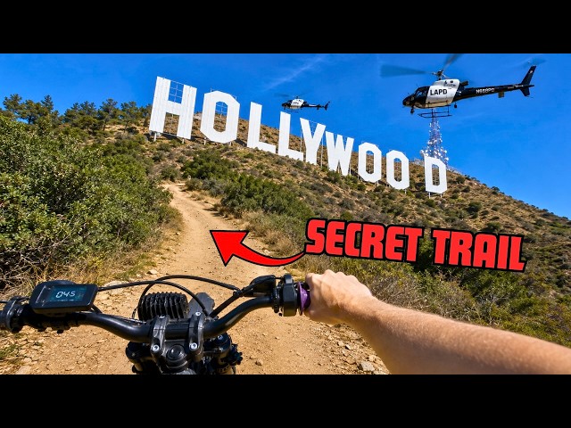 Taking the SECRET trails to the HOLLYWOOD SIGN (E-bike POV)