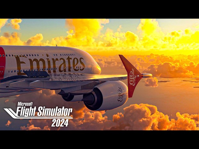 INSANE REALISM: Flight Simulator 2024 Dubai ✈ Singapore | RTX™ 4090 4K UHD | Emirates A380-800