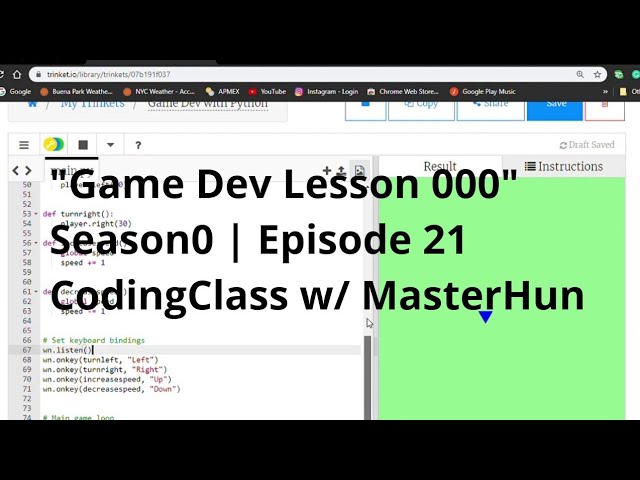 "Game Dev Lesson 000" | S0 | E21 | CodingClass w/ MasterHun