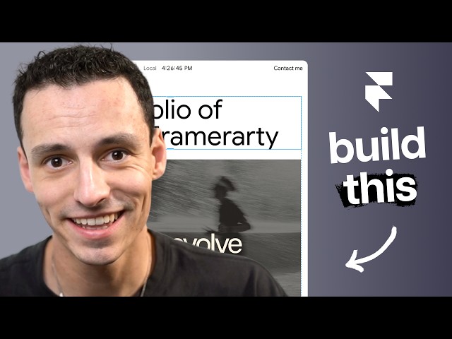How to Build a Portfolio From SCRATCH in Framer