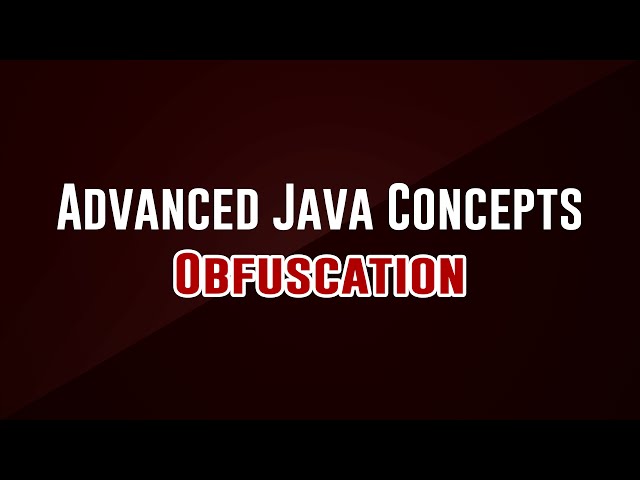 [Advanced Programming Concepts] Obfuscation
