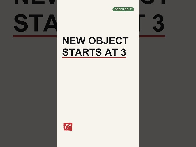 A brand new object handed out invoice number three