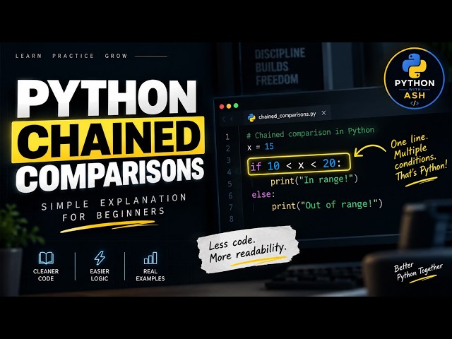 Chained Comparisons in Python Explained | Python for Beginners