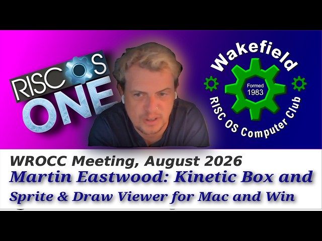 WROCC Meeting, August 2026 - Martin Eastwood