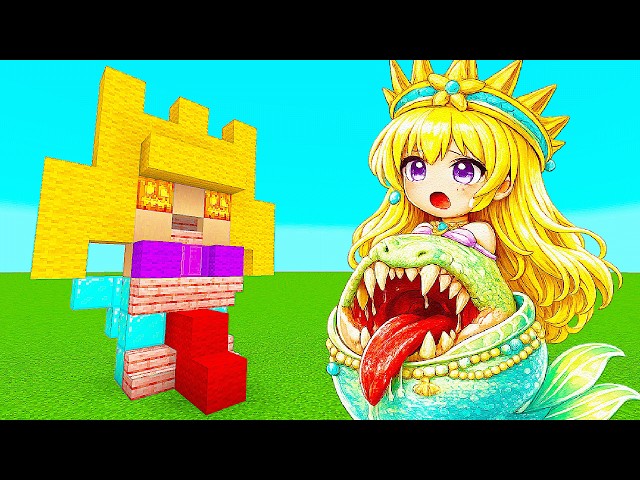 Sprunki OC Mermaid Phoebe Chupi Addon In Minecraft PE